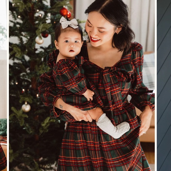 FLASH PRICE DROP 🎄Margo short dress in Green Plaid by Ivy City Co - Picture 8 of 14